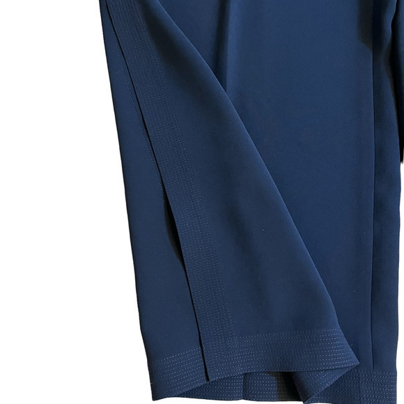 LAFAYETTE 148 NY Navy Blue Side Split Hem Career Dress Pants Cropped Size 8 - Picture 6 of 12